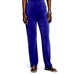 New Chico's Travelers No Tummy Purple Pants SIze 3 US XL